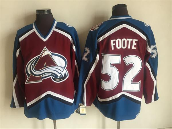 Avalanche 52 Adam Foote Red CCM Throwback Jersey,We sell and wholesale Avalanche 52 Adam Foote Red CCM Throwback Jersey on line form chian!